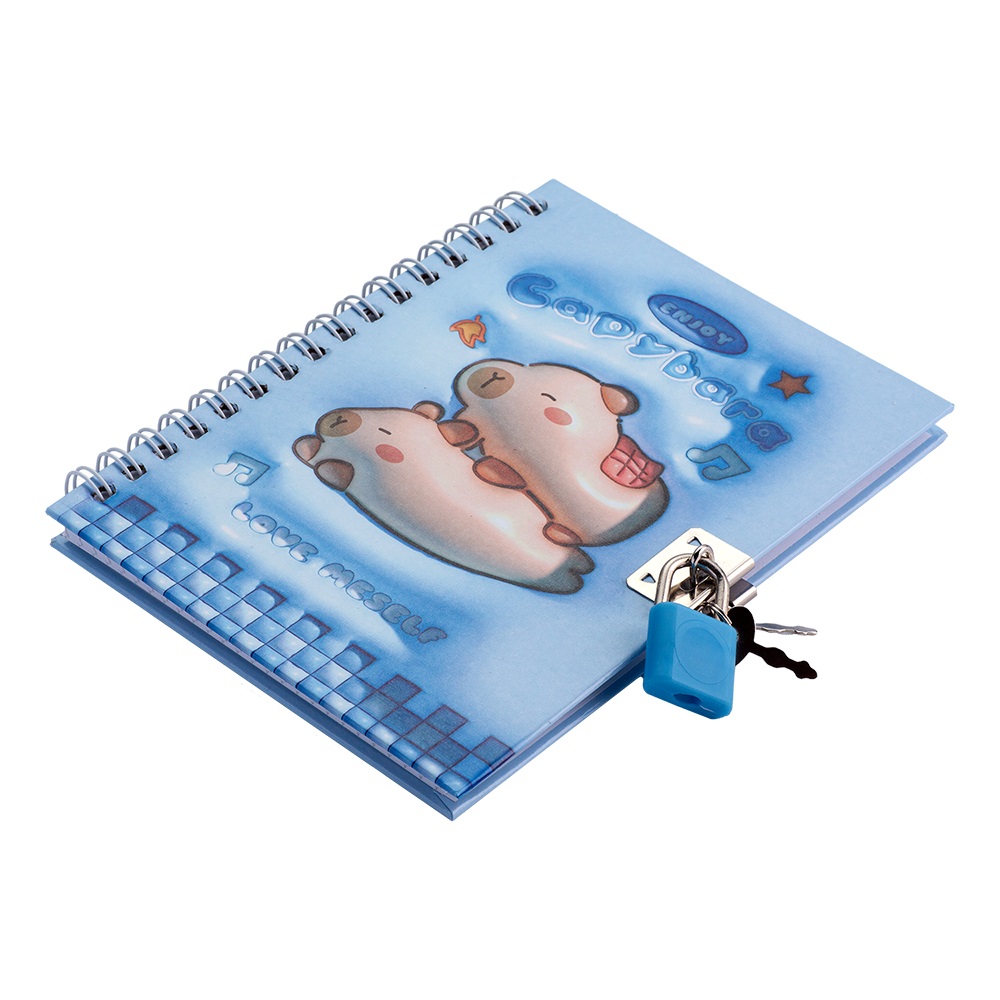 Блокнот детский на замочке Forme Capybara 2 110х150 мм 48 лист. KIDS Line