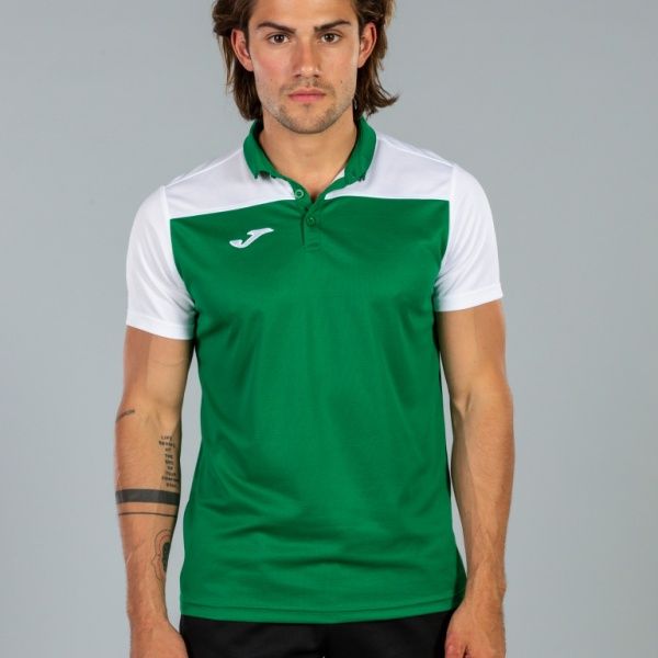 Поло Joma POLO SHIRT HOBBY II GREEN-WHITE S/S 101371.452 3XS зелений