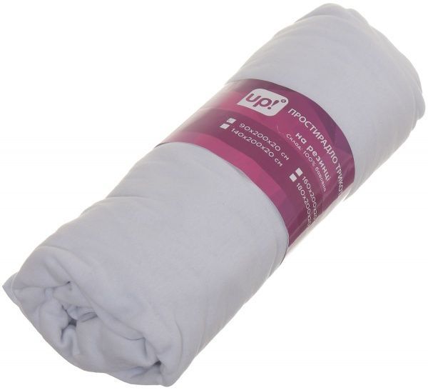 Простынь на резинке 90x200 см натуральный UP! (Underprice) 