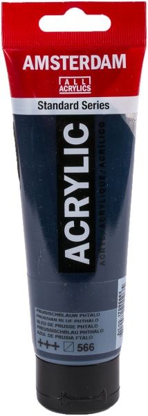 Краска акриловая № 566 Берлинская лазурь 120 мл Amsterdam Standart Royal Talens