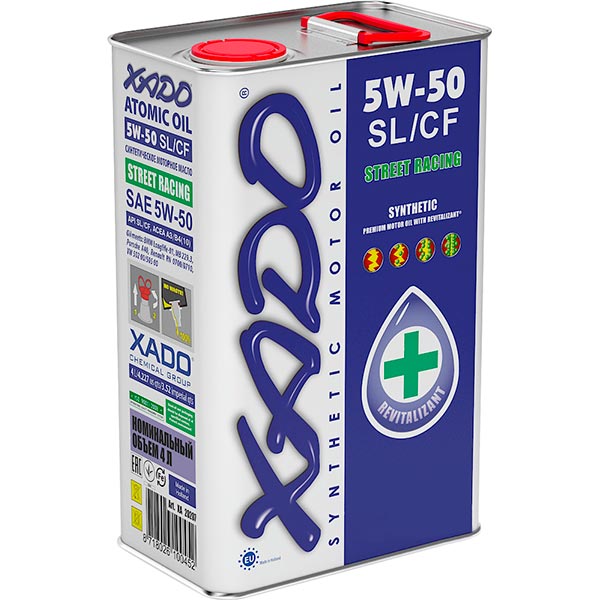 Моторне мастило XADO Atomic Oil 5W-50 4 л (XA 20207)