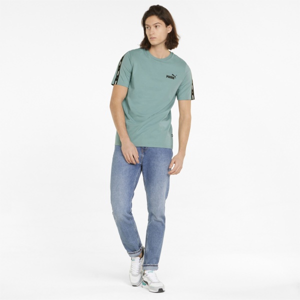 Футболка Puma ESS+ Tape Tee 84738250 р.L бірюзовий