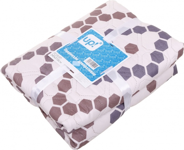 Покривало Adelfia 210x240 см UP! (Underprice) бежевий із коричневим 