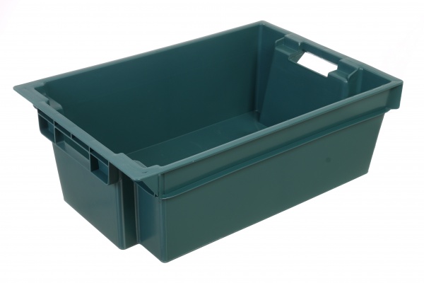 Ящик Полімерцентр поворотний 180 суцільний 600х400х200 мм тип 3 темний