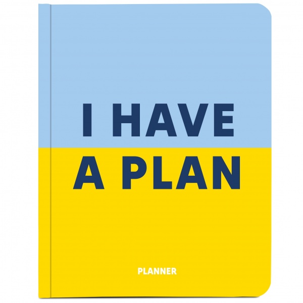 Блокнот I HAVE A PLAN блакитно-жовтий Orner