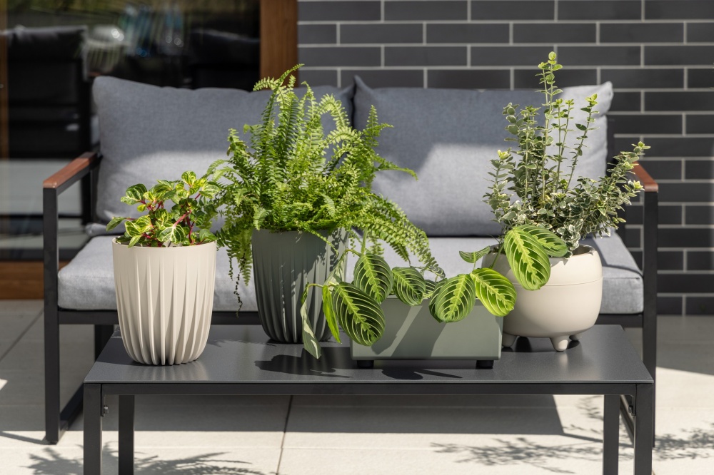 Вазон пластик MIRA круглий антрацит 6,2 л Ламела (9829149)