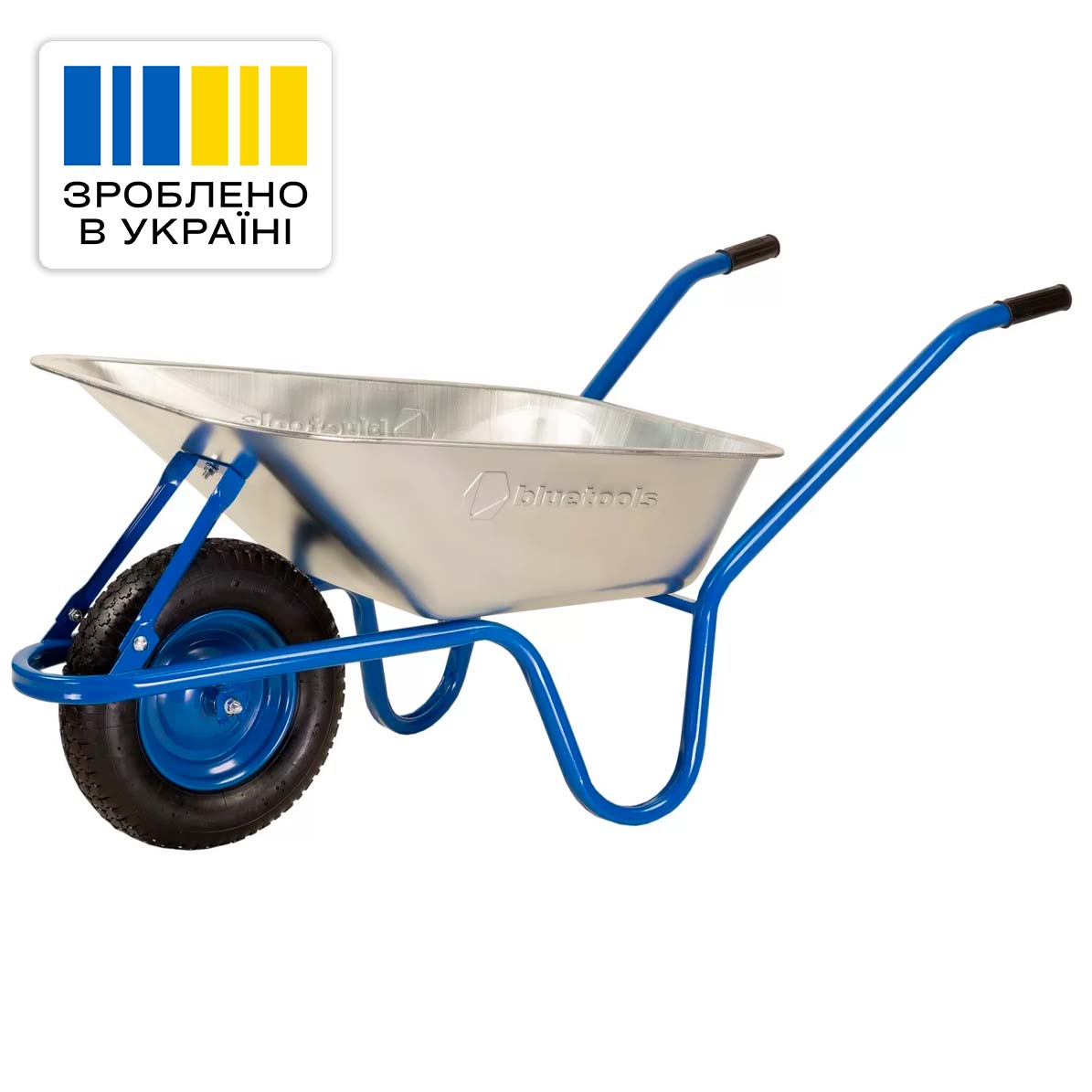 Тачка садова BLUETOOLS 80 л до 150 кг WRC Basic (220-4007) — фото 1