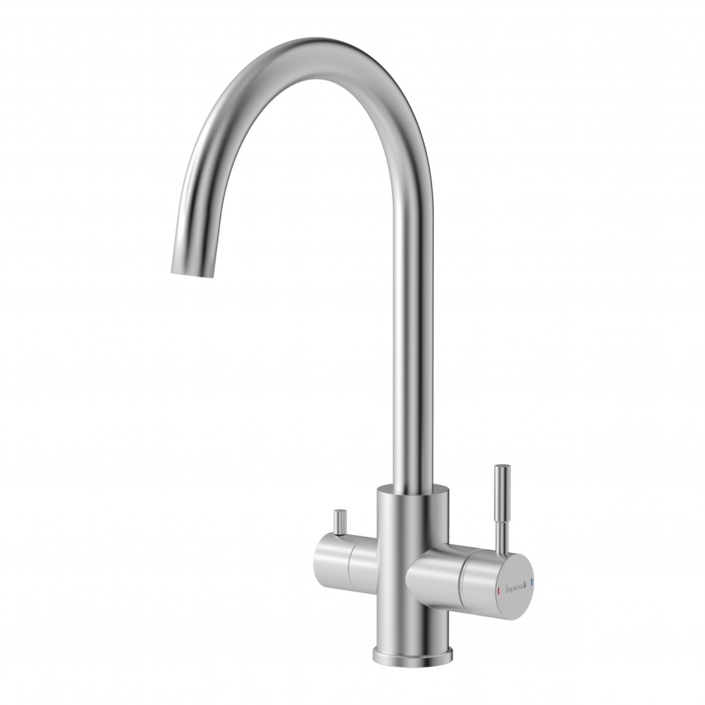 Смеситель для кухни Imprese ARGO-S f03409016FS, с подключением питьевой воды, сталь