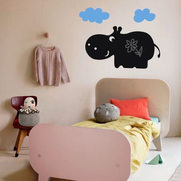 Наклейка для письма мелом Zatarga Бегемотик Z180020 39x45 см