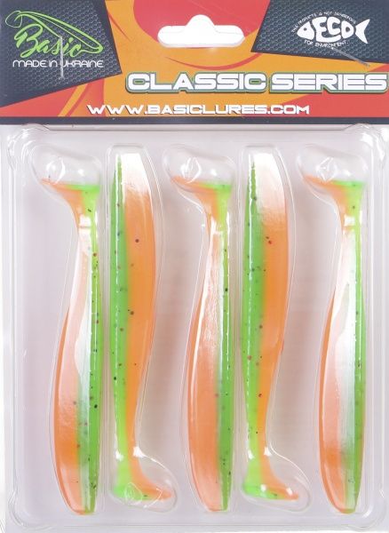 Приманка рыболовная Basic Lures White Bait 4,0 100 мм 5 шт. 924 силиконовая