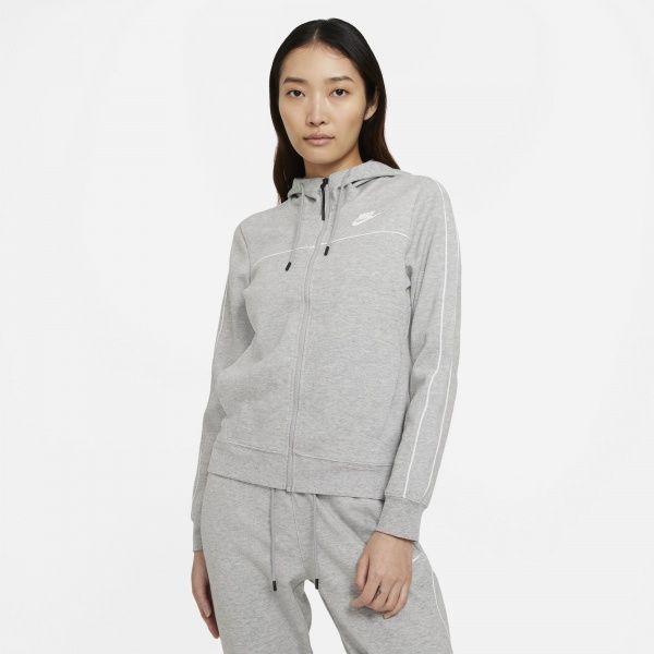 Джемпер Nike W NSW FZ HOODIE MLNM FLC CZ8338-063 р. S сірий