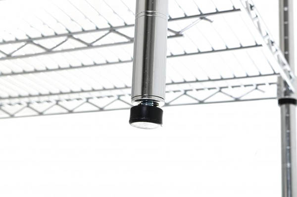 Стеллаж металлический PROзапас хромированный 1820x1210x610 мм серый (244872-4) 