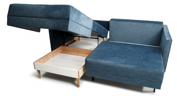 Диван кутовий VECTOR Kіто UD лівий синій 2150x1700x945 мм