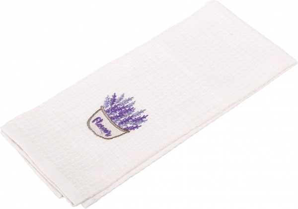 Набір рушників вафельних з вишивкою лаванда 2 шт. 40x60 см La Nuit різнокольоровий 