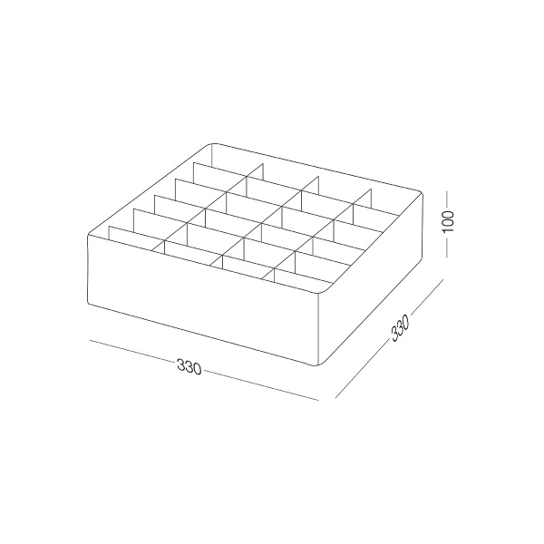 Органайзер MVM TH-09-24 BEIGE 100x330x330 мм