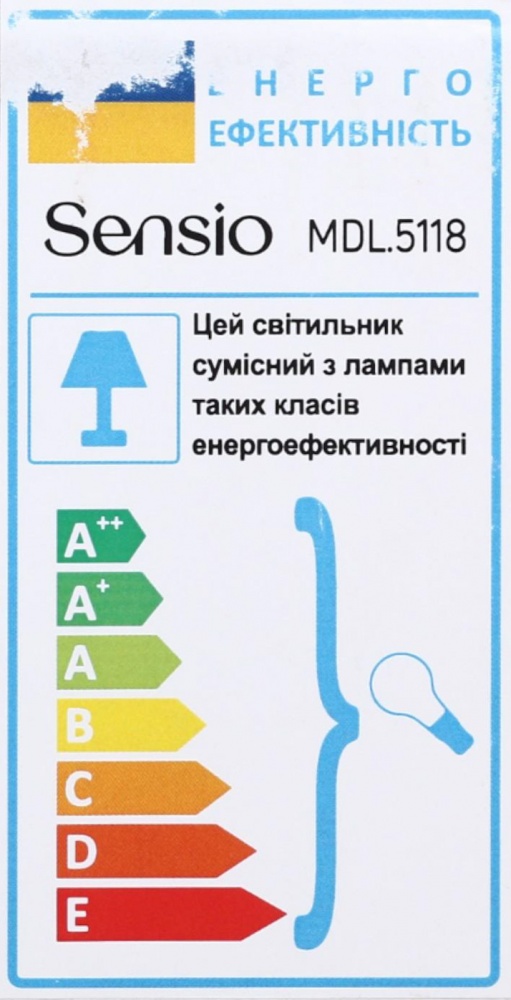 Люстра Sensio DORYA 1x60 Вт E27 бежевий MDL.5118