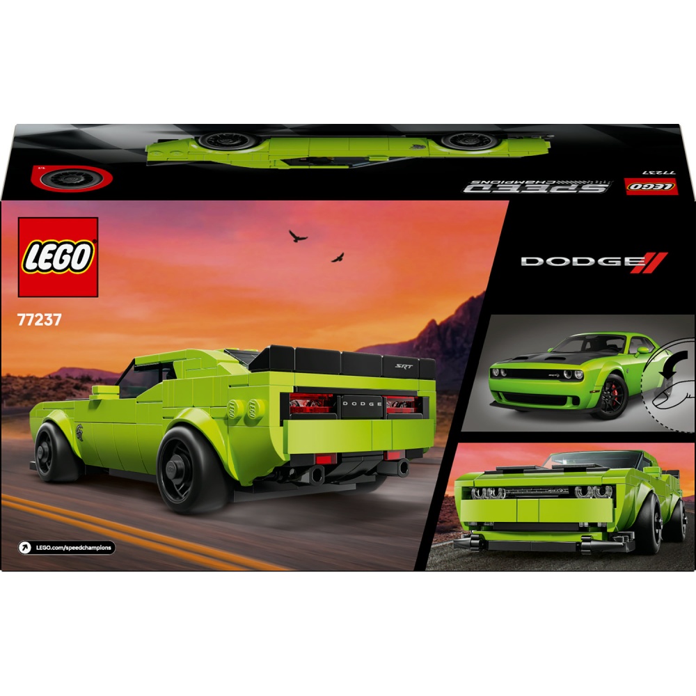 Конструктор LEGO Speed Champions Спортивний автомобіль Dodge Challenger SRT Hellcat 77237