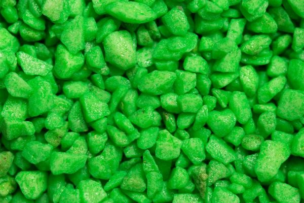 Песок декоративный Gutti Fluogreen 2.0-3.0 800 гр.