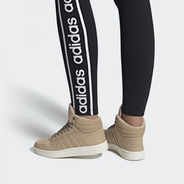 Черевики Adidas HOOPS 2.0 MID EE7876 р. 5 бежевий
