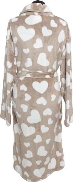 Халат домашний La Nuit Романтика р. XS коричневый с белым 