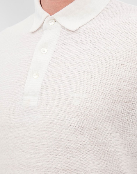 Поло Gant O3. LINEN PIQUE SS RUGGER 222184-110 р.L білий