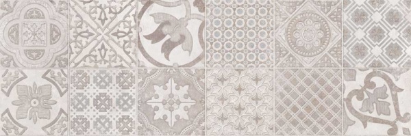 Плитка Allore Group Porto Vetro Grey W\DEC M 25х75 NR Glossy 2 сорт 