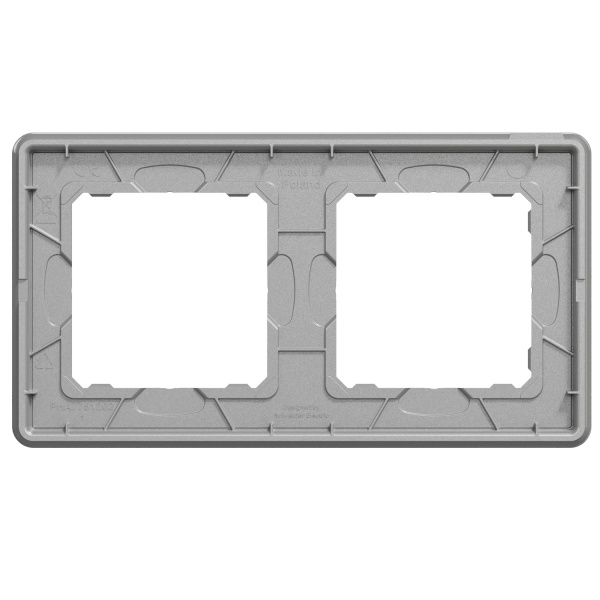 Рамка двухместная Schneider Electric Sedna Elements универсальная бетон SDD390802