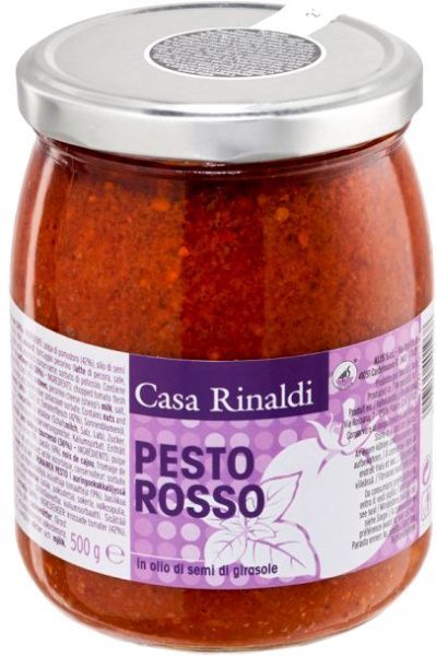 Крем-паста Casa Rinaldi песто з в'ялених томатів у соняшниковій олії 500г (8006165401968)