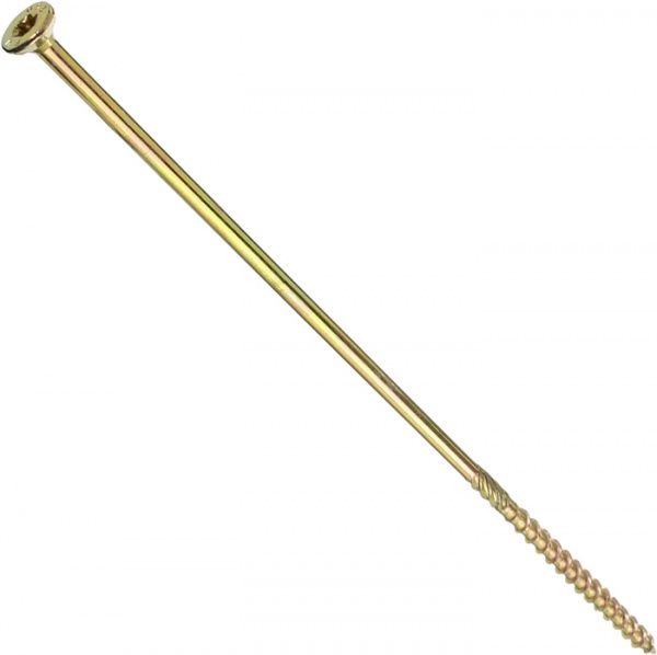 Шуруп конструкционный потайная головка ЦЖ 6x240 мм 1 шт. желтый цинк Expert Fix