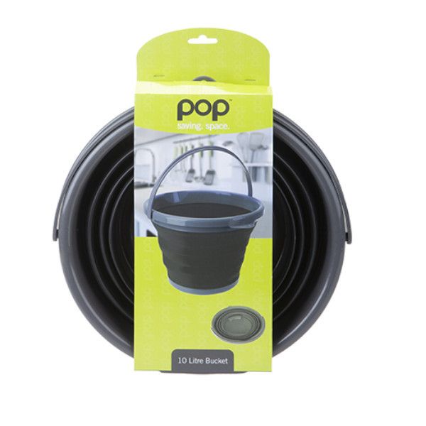 Відро SUMMIT REGENT INTERNATIONAL LTD Складне POP BUCKET BLACK/GREY 10 л 