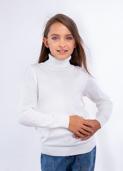 Водолазка унисекс Top Hat р.128 молочный 20057 