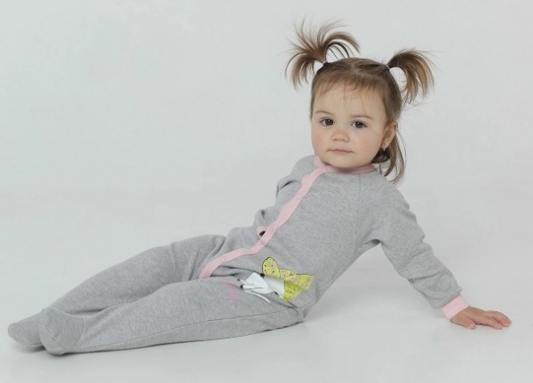 Комбинезон для девочки Smil р.68 серый меланж 108614 