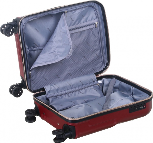 Чемодан 39 л бордовый LS22100 48х37х22 ABS 