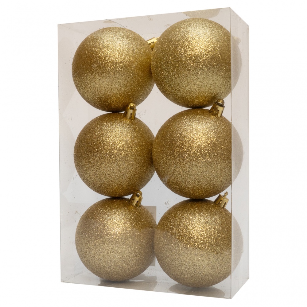 Набор елочных шаров 892326 d 80 мм 6 шт./уп.