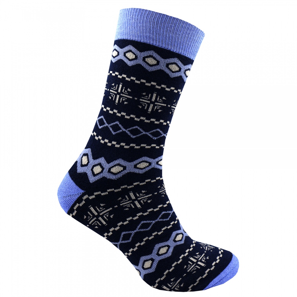 Шкарпетки чоловічі Premier Socks візерунчасті р.39-41 синій