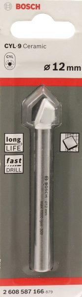 Сверло по плитке Bosch 12x90 мм 2608587166