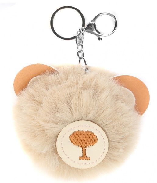 Брелок для рюкзака Медвежонок бежевый