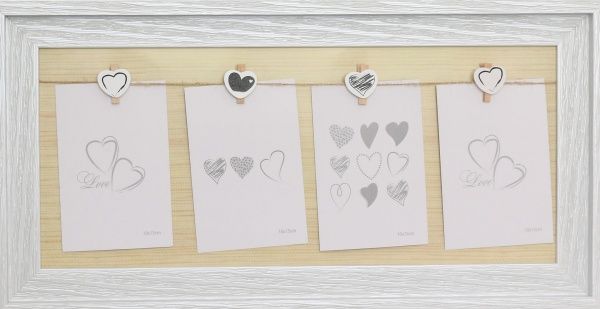 Коллаж с прищепкой на 4 фото 10x15 см 