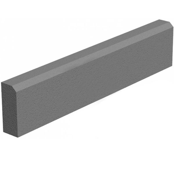 Поребрик ЗОЛОТОЙ МАНДАРИН  сірий 1000х200х80 мм