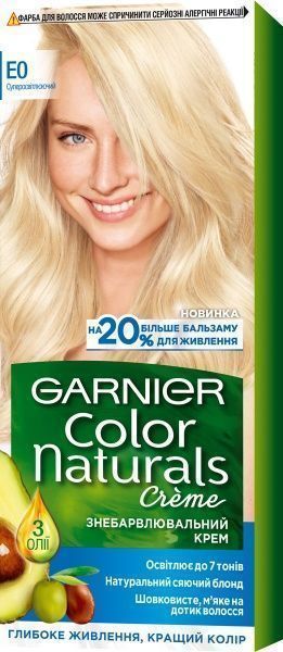 Крем-фарба для волосся Garnier Color Naturals Е0 супер блонд 110 мл