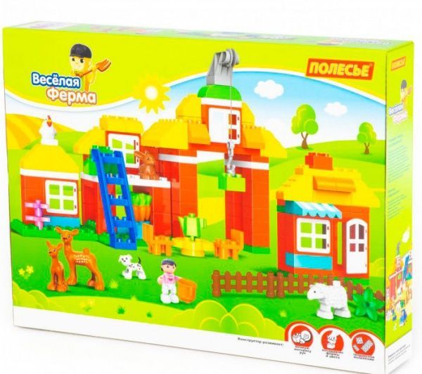 Конструктор Полесье Веселая ферма 77592