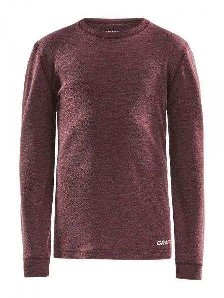 Комплект термобілизни Craft MERINO 180 SET JR 1907878-488200 158/164 бордовий меланж