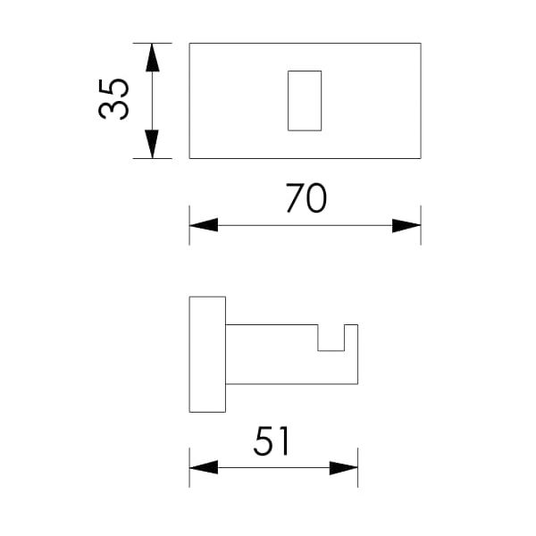 Крючок для ванной комнаты Imprese Valtice100320