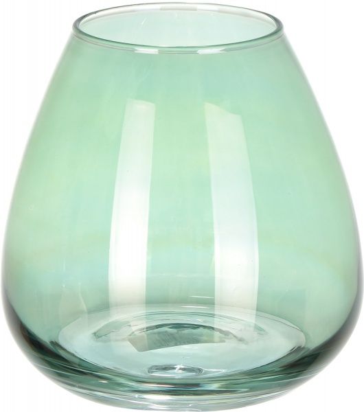 Ваза скляна зелений Luster 15х15 см Wrzesniak Glassworks