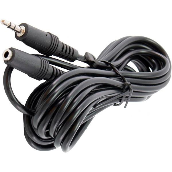 Кабель EMT 3,5 мм M – 3,5 мм F 1.5 м чорний (5-0208)  