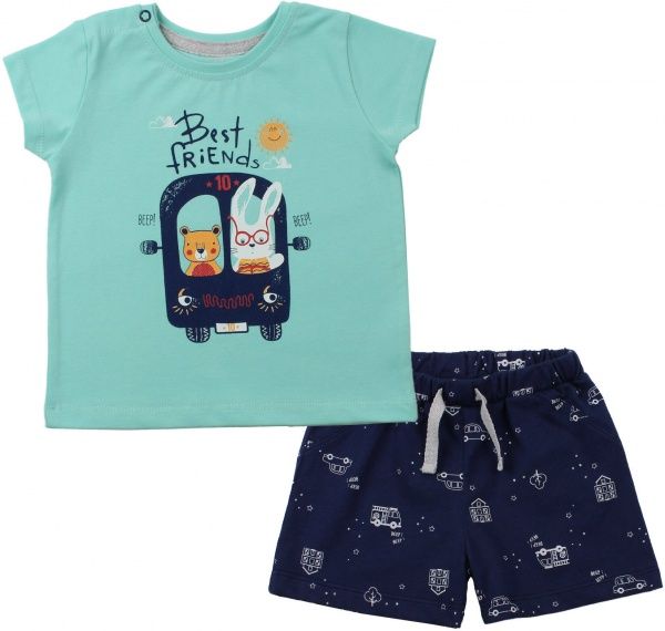 Костюм для хлопчиків Фламінго р.74 ментоловий 571-417 