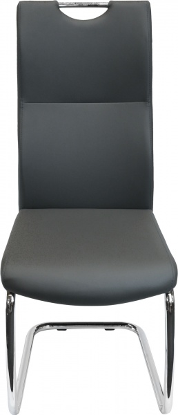 Стул обеденный Ванкувер хром/серый