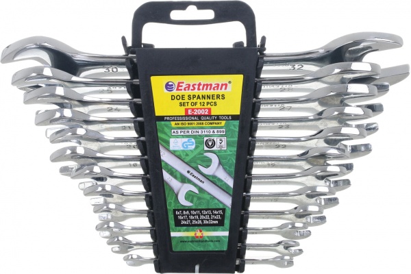 Набір ключів комбінованих Eastman 12 шт пластиковий тримач 56691