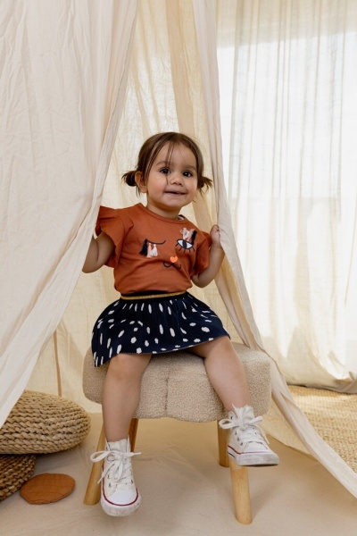 Футболка для дівчаток Dirkje р.98 червоно-коричневий T46401-35 