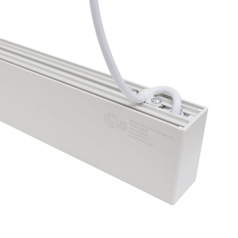Світильник лінійний LED CONCEPT STREAM L012 40 Вт 4000 К білий